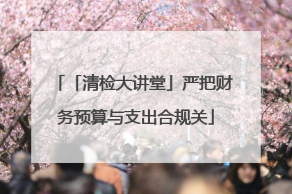 「清检大讲堂」严把财务预算与支出合规关
