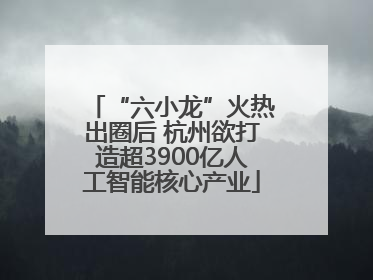 “六小龙”火热出圈后 杭州欲打造超3900亿人工智能核心产业