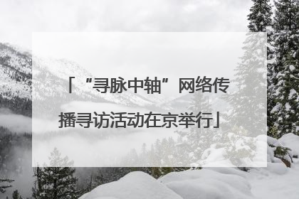 “寻脉中轴”网络传播寻访活动在京举行