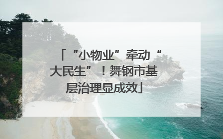 “小物业”牵动“大民生”！舞钢市基层治理显成效