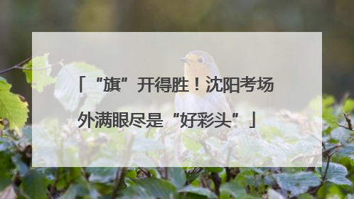 “旗”开得胜！沈阳考场外满眼尽是“好彩头”