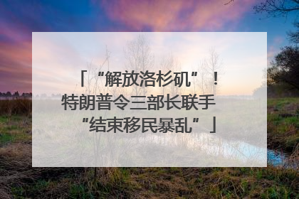 “解放洛杉矶”！特朗普令三部长联手“结束移民暴乱”