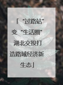 “过路站”变“生活圈” 湖北交投打造路域经济新生态
