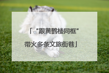 “跟黄鹤楼同框”带火多条文旅街巷