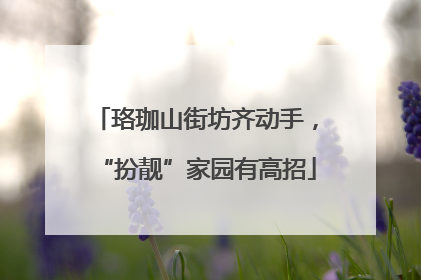 珞珈山街坊齐动手，“扮靓”家园有高招