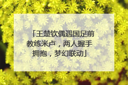 王楚钦偶遇国足前教练米卢，两人握手拥抱，梦幻联动