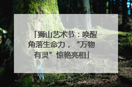 狮山艺术节：唤醒角落生命力，“万物有灵”惊艳亮相