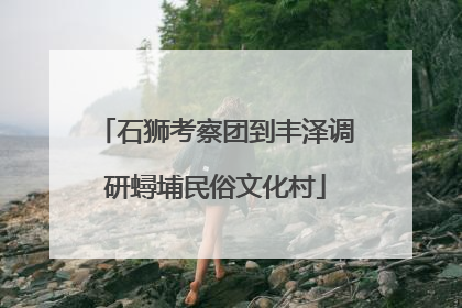石狮考察团到丰泽调研蟳埔民俗文化村