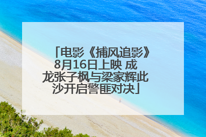电影《捕风追影》8月16日上映 成龙张子枫与梁家辉此沙开启警匪对决