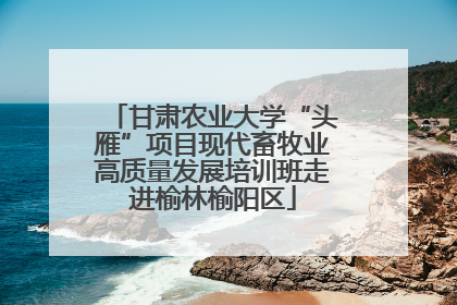 甘肃农业大学“头雁”项目现代畜牧业高质量发展培训班走进榆林榆阳区