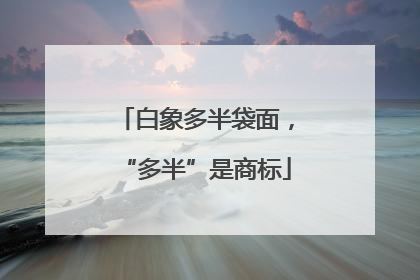 白象多半袋面，“多半”是商标