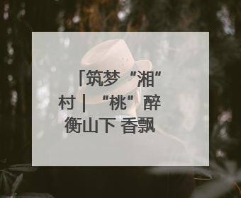 筑梦“湘”村｜“桃”醉衡山下 香飘振兴路