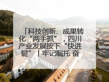 科技创新、成果转化“两手抓”，四川产业发展按下“快进键”丨牢记嘱托 奋力打造两高地两基地一屏障