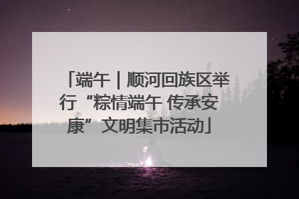 端午｜顺河回族区举行“粽情端午 传承安康”文明集市活动