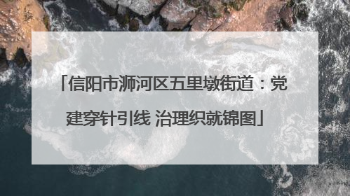信阳市浉河区五里墩街道：党建穿针引线 治理织就锦图