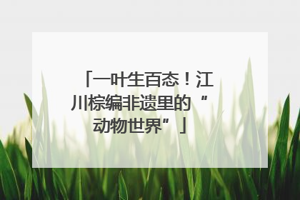 一叶生百态！江川棕编非遗里的“动物世界”