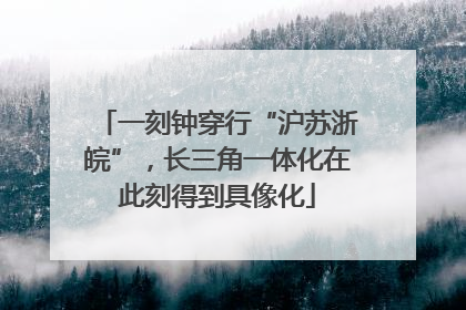 一刻钟穿行“沪苏浙皖”，长三角一体化在此刻得到具像化