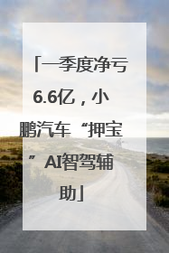 一季度净亏6.6亿，小鹏汽车“押宝”AI智驾辅助