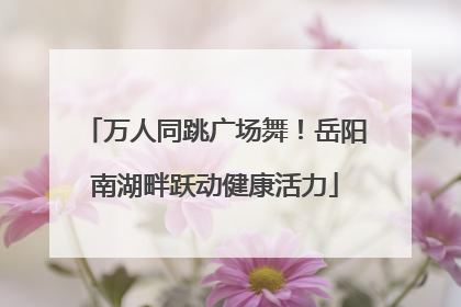 万人同跳广场舞！岳阳南湖畔跃动健康活力