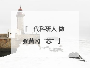 三代科研人 做强黄冈“芯”
