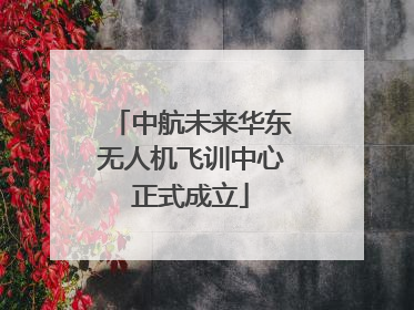 中航未来华东无人机飞训中心正式成立