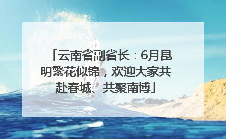 云南省副省长：6月昆明繁花似锦，欢迎大家共赴春城、共聚南博