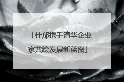 什邡携手清华企业家共绘发展新蓝图