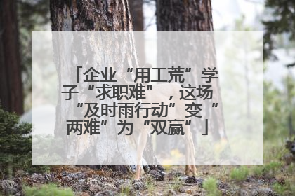 企业“用工荒”学子“求职难”，这场“及时雨行动”变“两难”为“双赢”