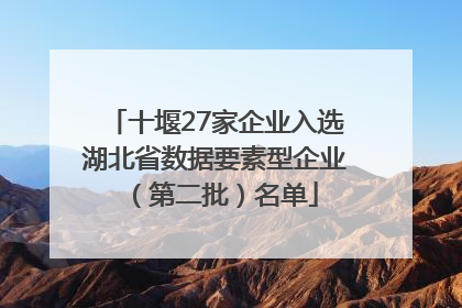 十堰27家企业入选湖北省数据要素型企业（第二批）名单