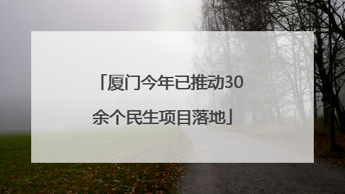 厦门今年已推动30余个民生项目落地