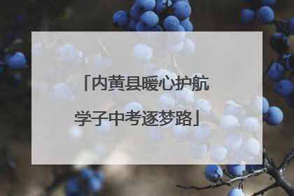 内黄县暖心护航学子中考逐梦路
