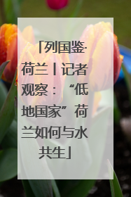 列国鉴·荷兰丨记者观察：“低地国家”荷兰如何与水共生