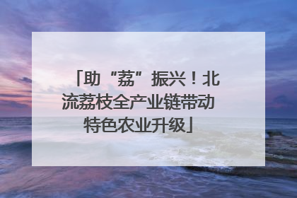 助“荔”振兴！北流荔枝全产业链带动特色农业升级