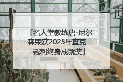 名人堂教练唐-尼尔森荣获2025年查克-戴利终身成就奖