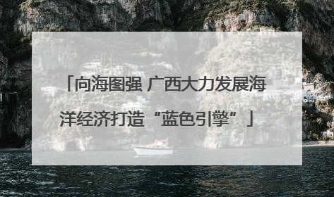 向海图强 广西大力发展海洋经济打造“蓝色引擎”
