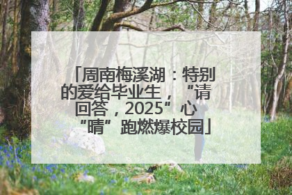 周南梅溪湖：特别的爱给毕业生，“请回答，2025”心“晴”跑燃爆校园