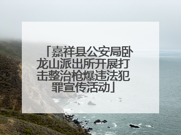 嘉祥县公安局卧龙山派出所开展打击整治枪爆违法犯罪宣传活动