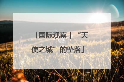 国际观察｜“天使之城”的坠落