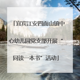 宜宾江安四面山镇中心幼儿园党支部开展“同读一本书”活动