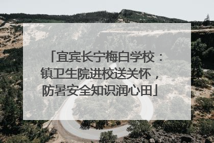宜宾长宁梅白学校：镇卫生院进校送关怀，防暑安全知识润心田
