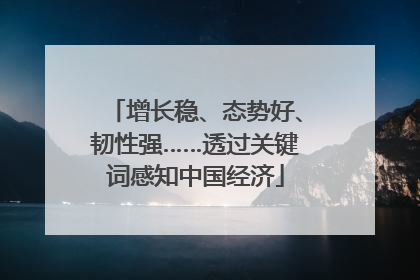 增长稳、态势好、韧性强……透过关键词感知中国经济