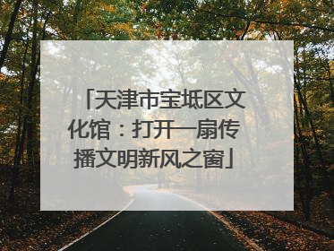 天津市宝坻区文化馆：打开一扇传播文明新风之窗