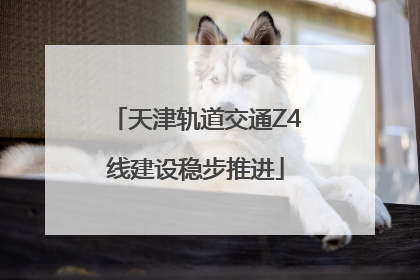 天津轨道交通Z4线建设稳步推进
