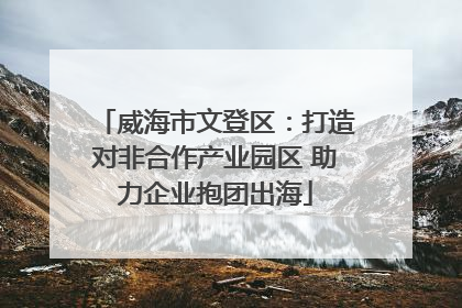 威海市文登区：打造对非合作产业园区 助力企业抱团出海