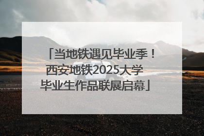 当地铁遇见毕业季！西安地铁2025大学毕业生作品联展启幕