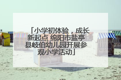小学初体验，成长新起点 绵阳市盐亭县岐伯幼儿园开展参观小学活动