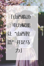 山西临汾：电力赋能让“山西智造”开足马力