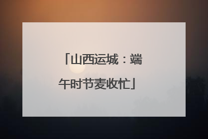 山西运城：端午时节麦收忙