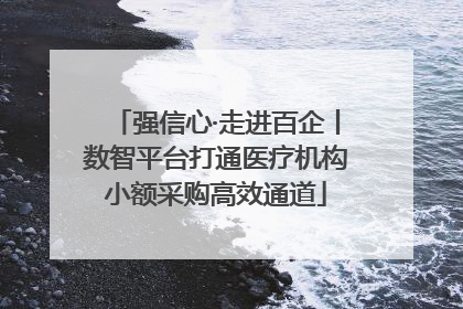 强信心·走进百企丨数智平台打通医疗机构小额采购高效通道