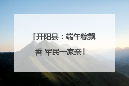 开阳县：端午粽飘香 军民一家亲